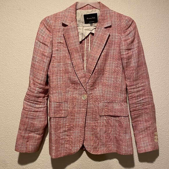 Massimo Dutti Jackets & Blazers - Massimo Dutti Linen‎ Blazer XS Preppy Country Club Equestrian Collegiate